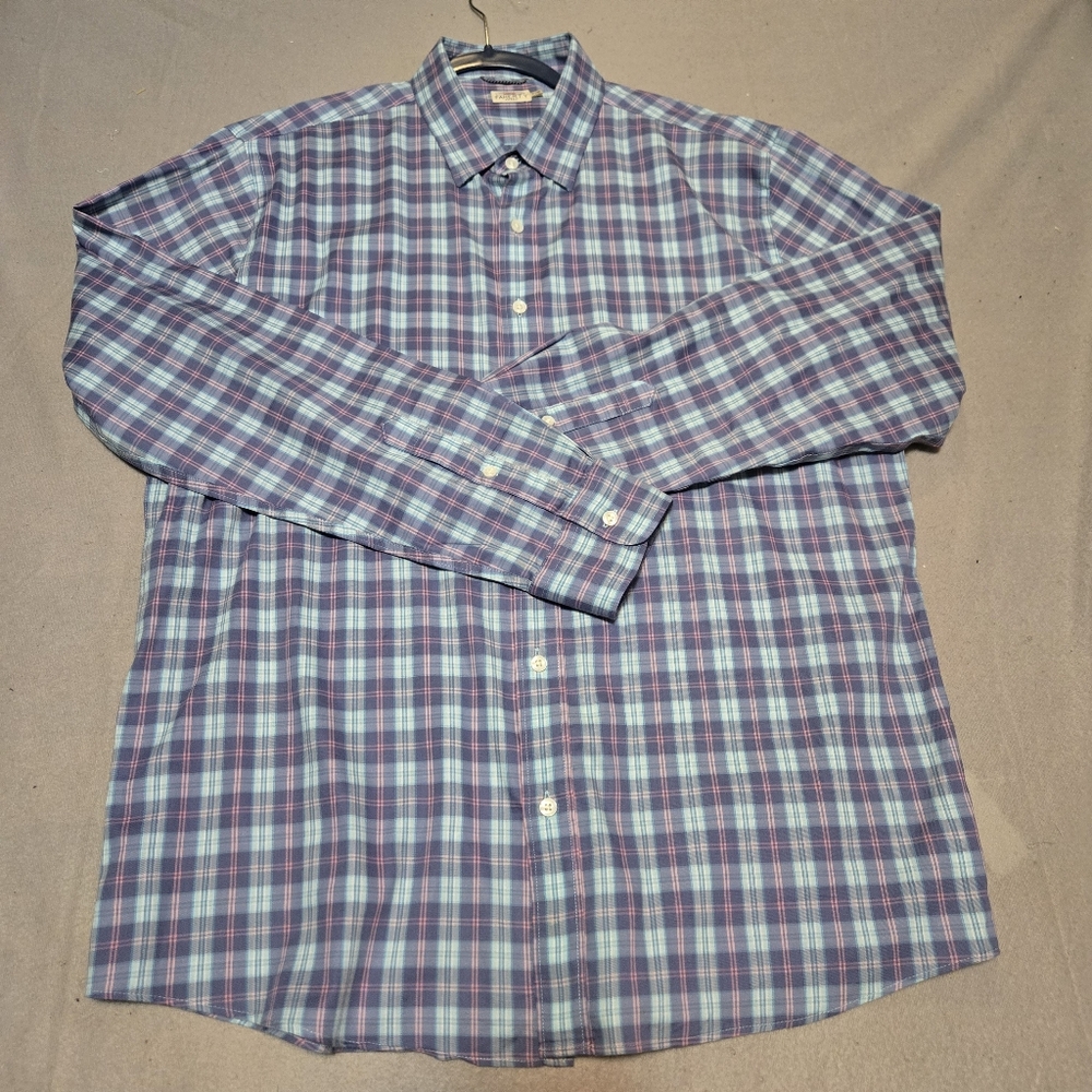Faherty Ocean Drive Mens XL Long Sleeve Movement Shirt Style MWU2222 - Picture 7 of 11